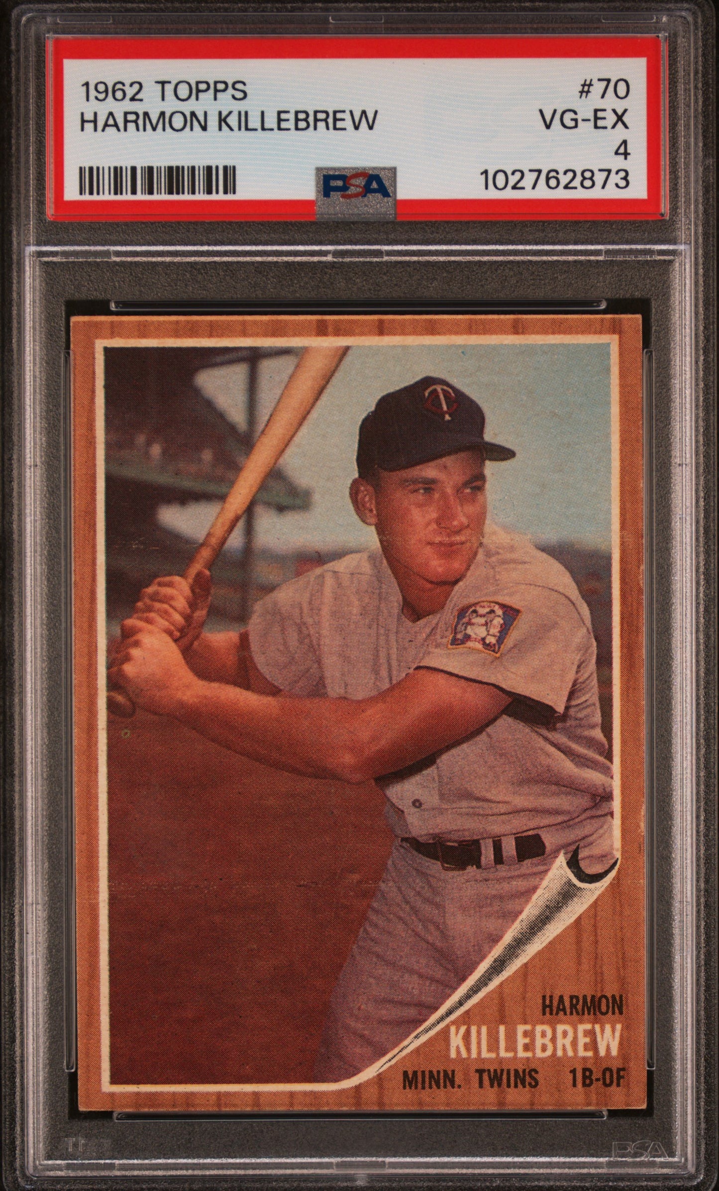 1962 Topps #70 Harmon Killebrew PSA 4