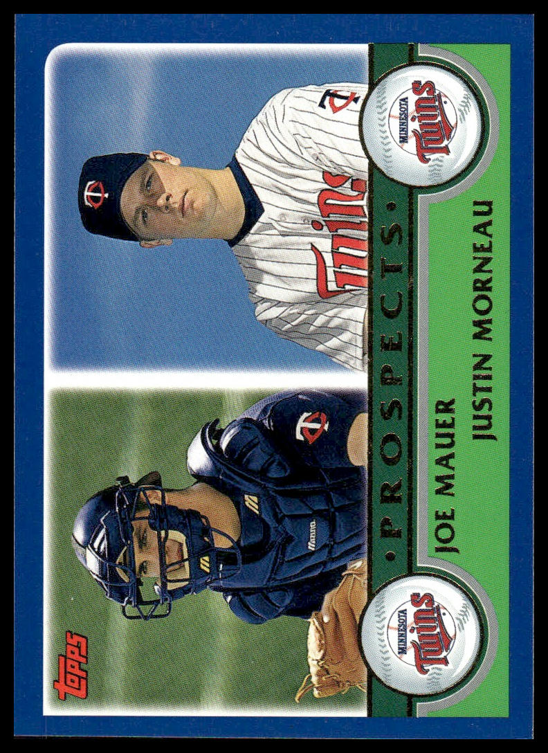 2003 Topps #680 Joe Mauer / Justin Morneau PROS Minnesota Twins
