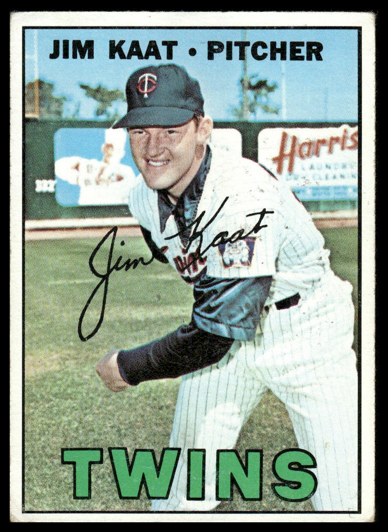 1967 Topps #300 Jim Kaat Minnesota Twins