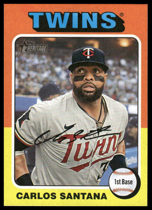 2024 Topps Heritage #663 Carlos Santana Minnesota Twins