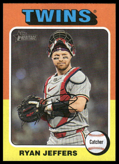 2024 Topps Heritage #635 Ryan Jeffers Minnesota Twins