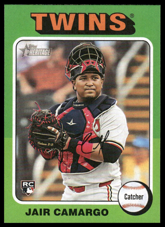 2024 Topps Heritage #633 Jair Camargo Minnesota Twins Rookie
