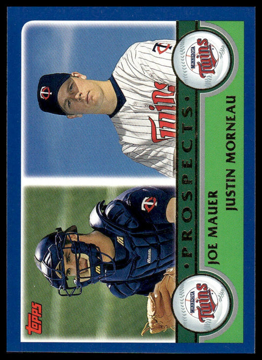 2003 Topps #680 Joe Mauer / Justin Morneau PROS Minnesota Twins