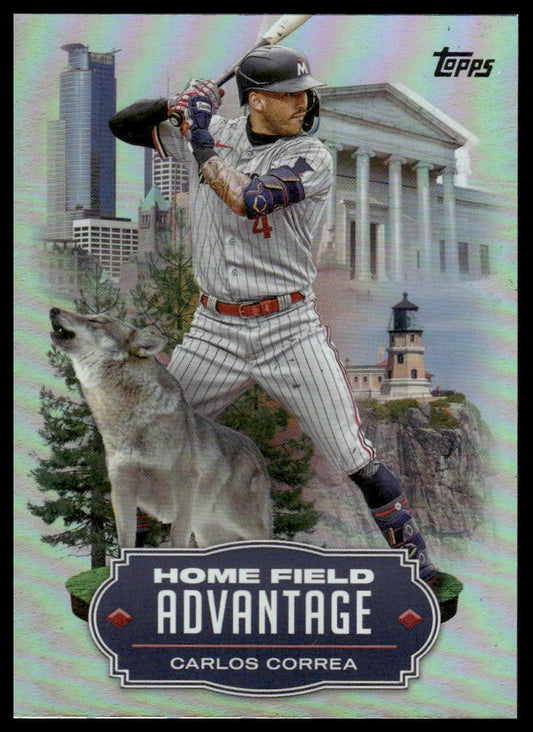 2023 Topps Update #HA-25 Carlos Correa Minnesota Twins Home Field Advantage