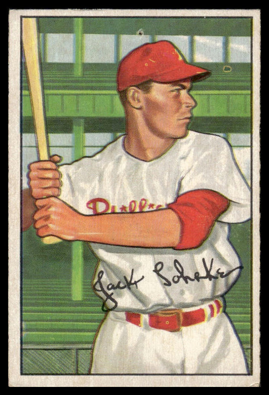 1952 Bowman #251 Jack Lohrke Philadelphia Phillies (Pin Hole)