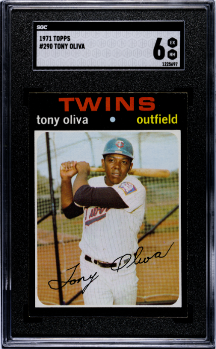 1971 Topps #290 Tony Oliva Minnesota Twins SGC 6