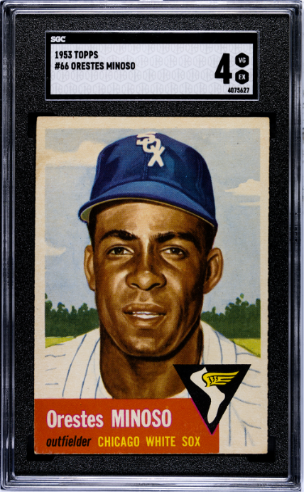 1953 Topps #66 Orestes Minoso Chicago White Sox SGC 4