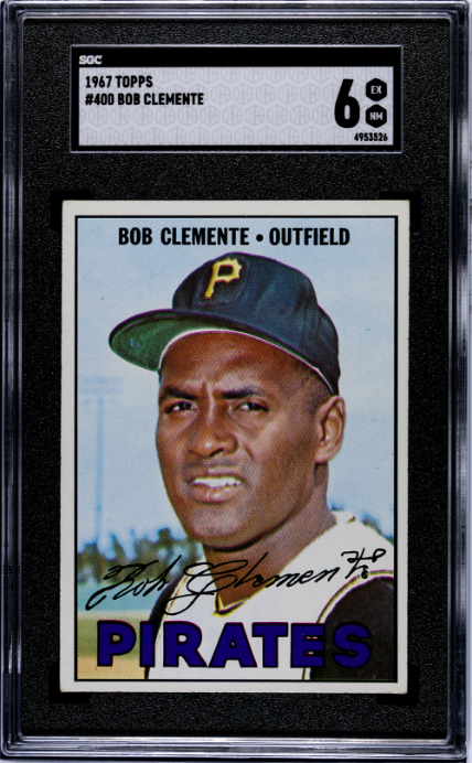 1967 Topps #400 Bob Clemente Pittsburgh Pirates SGC 6