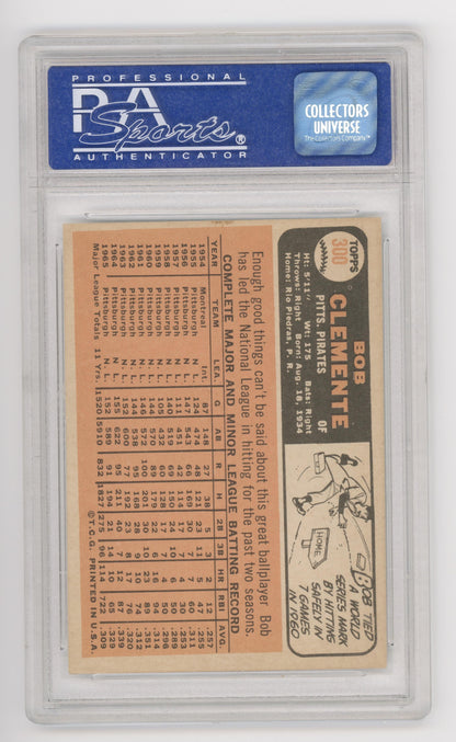1966 Topps #300 Bob Clemente Pittsburgh Pirates PSA 6 EX-MT