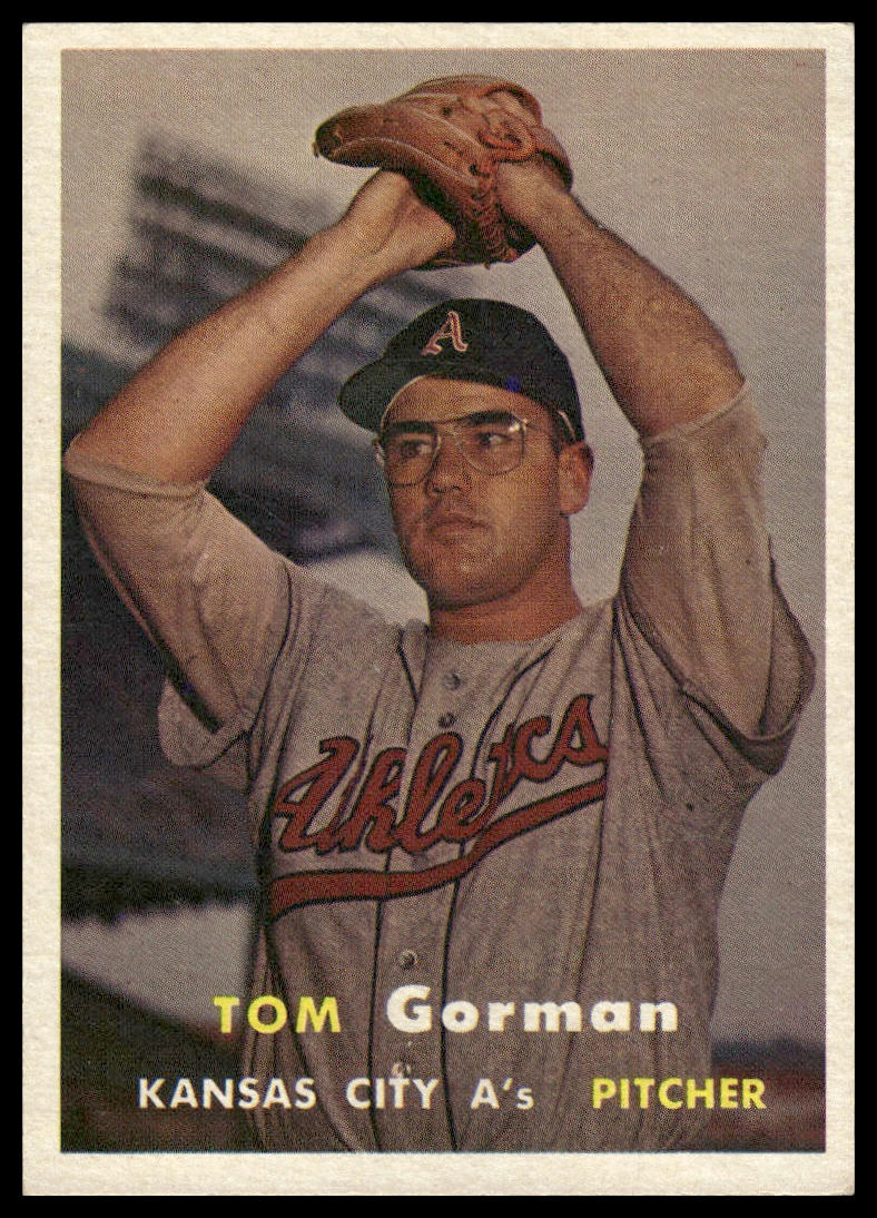 1957 Topps #87 Tom Gorman Kansas City Athletics EX-NM