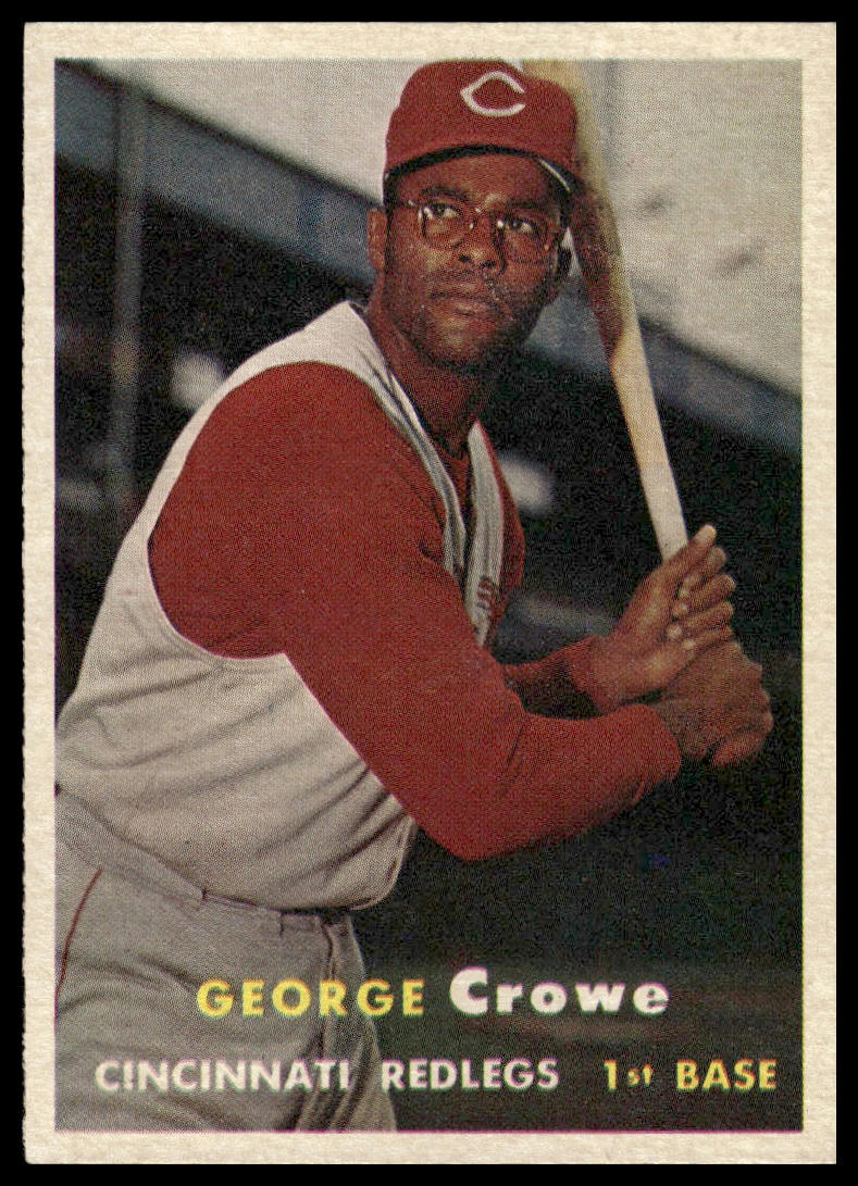 1957 Topps #73 George Crowe Cincinnati Redlegs EX-NM Centered