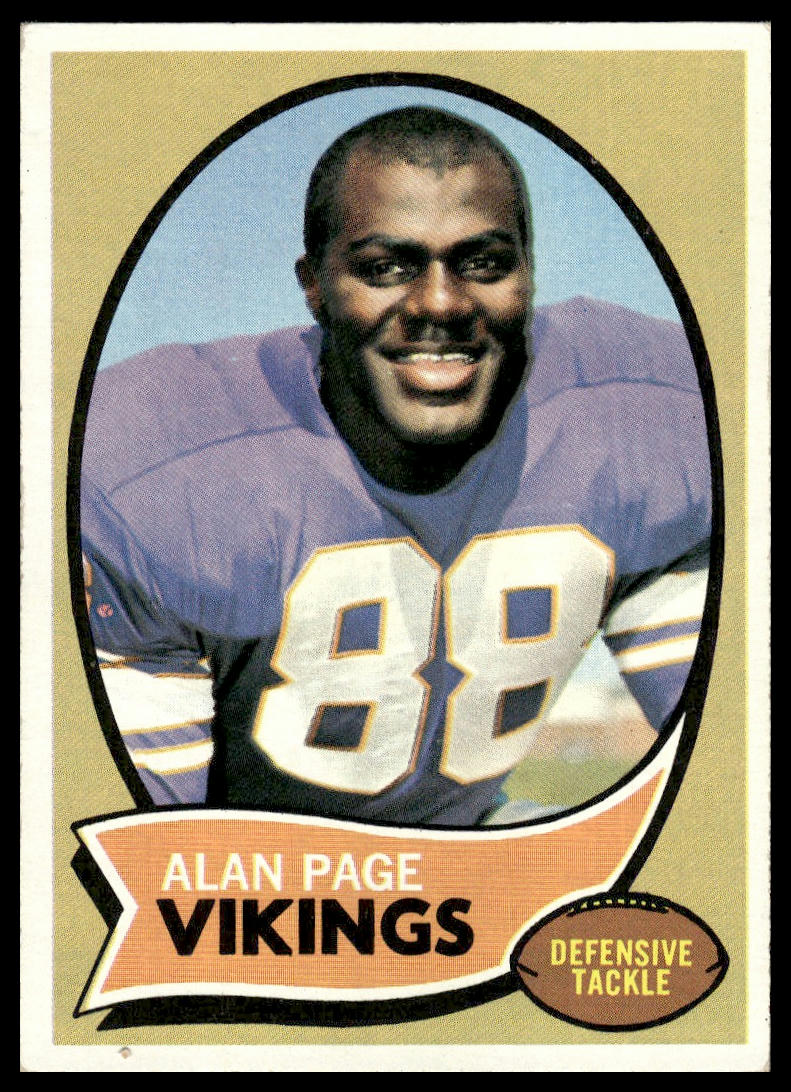 1970 Topps #59 Alan Page Minnesota Vikings Rookie EX - Centered!