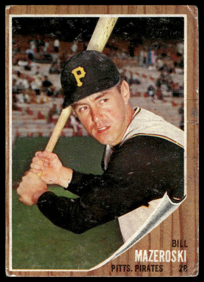 1962 Topps #353 Bill Mazeroski Pittsburgh Pirates Good
