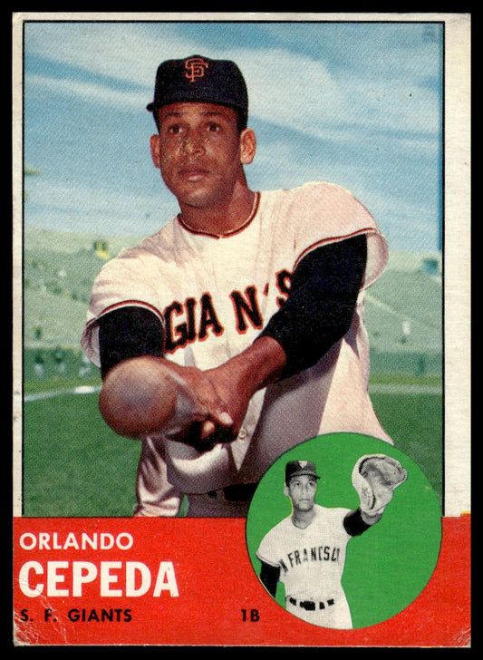 1963 Topps #520 Orlando Cepeda San Francisco Giants Good / Very Good