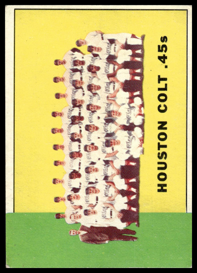 1963 Topps #312 Houston Colt .45s VG-EX