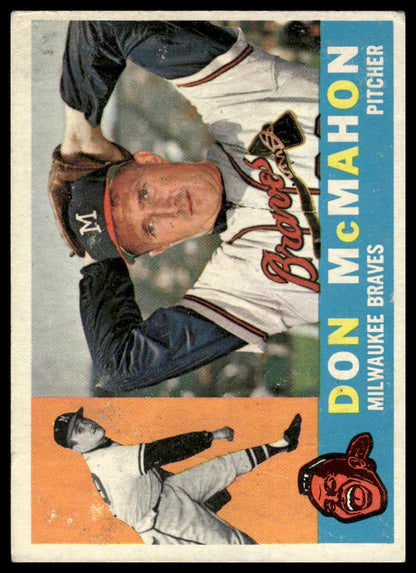 1960 Topps #189 Don McMahon Milwaukee Braves VG-EX