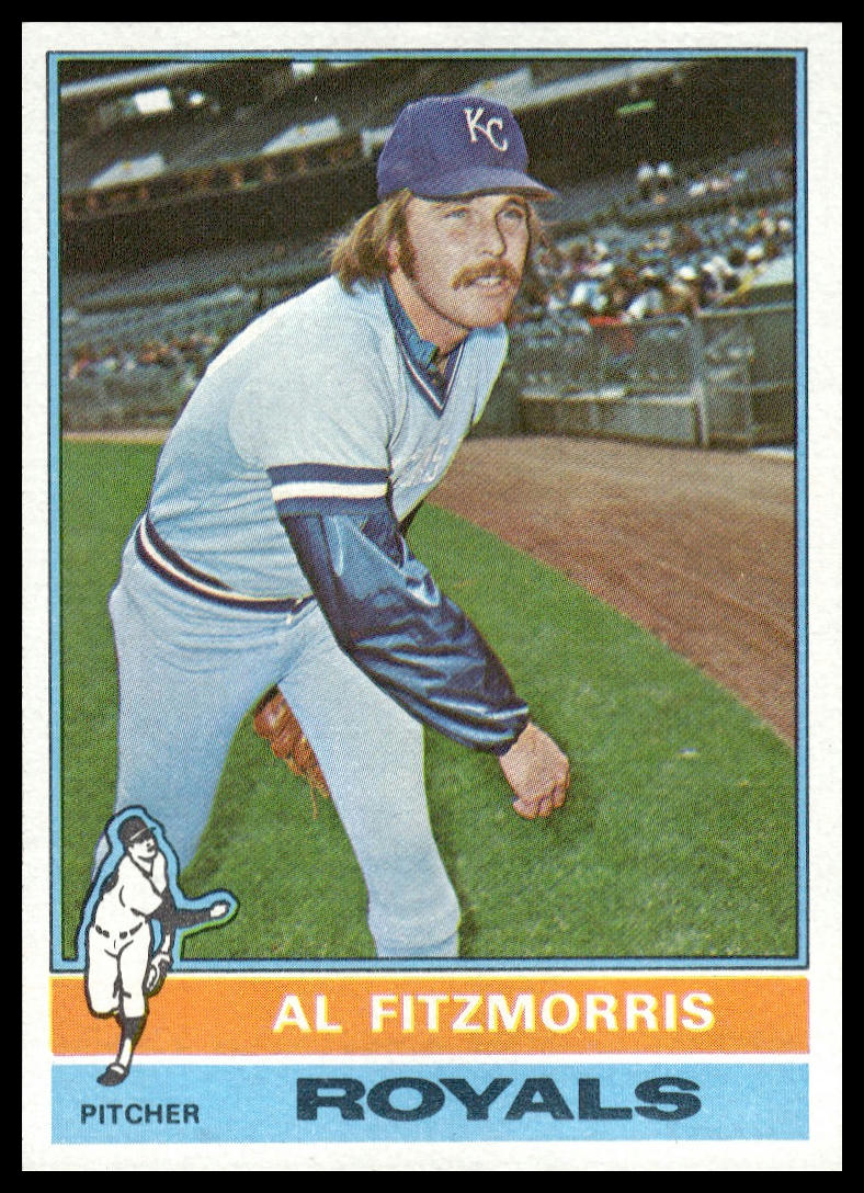 1976 Topps #144 Al Fitzmorris Kansas City Royals Near Mint