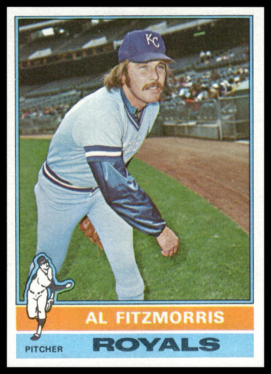 1976 Topps #144 Al Fitzmorris Kansas City Royals Near Mint