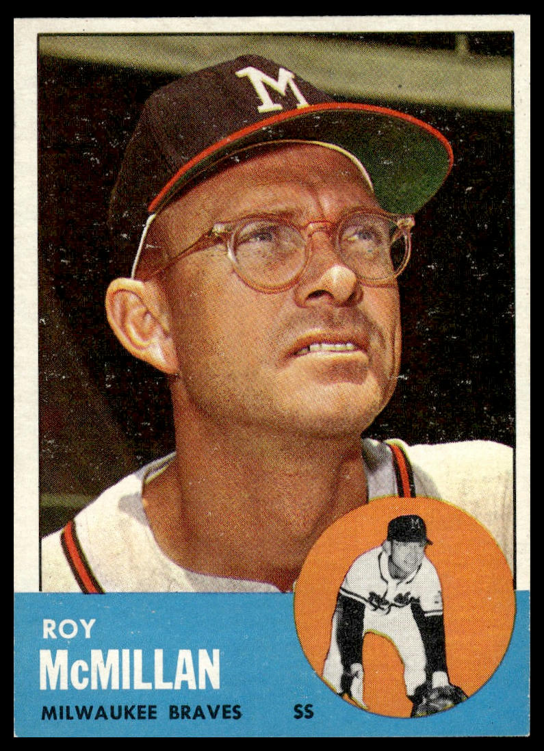 1963 Topps #156 Roy McMillan Milwaukee Braves VG-EX