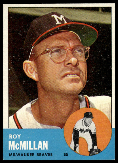 1963 Topps #156 Roy McMillan Milwaukee Braves VG-EX