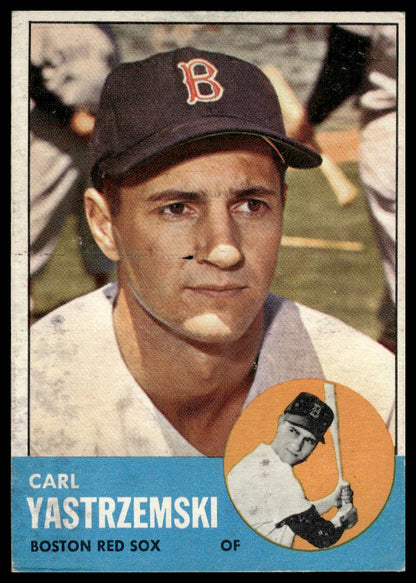 1963 Topps #115 Carl Yastrzemski Boston Red Sox Very Good