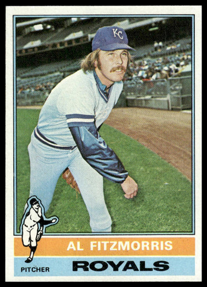 1976 Topps #144 Al Fitzmorris Kansas City Royals Near Mint or Better