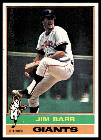 1976 Topps #308 Jim Barr San Francisco Giants Near Mint
