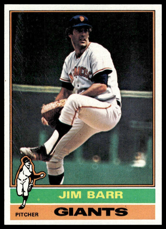 1976 Topps #308 Jim Barr San Francisco Giants Near Mint