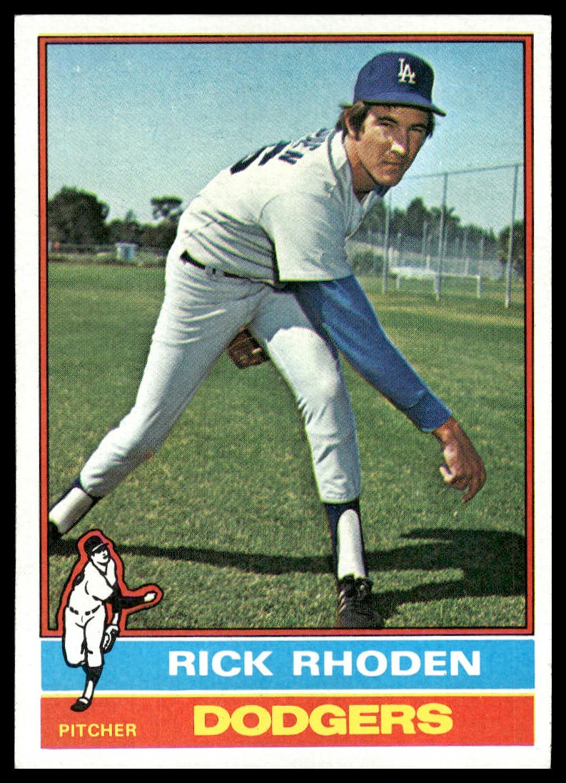 1976 Topps #439 Rick Rhoden Los Angeles Dodgers Near Mint or Better
