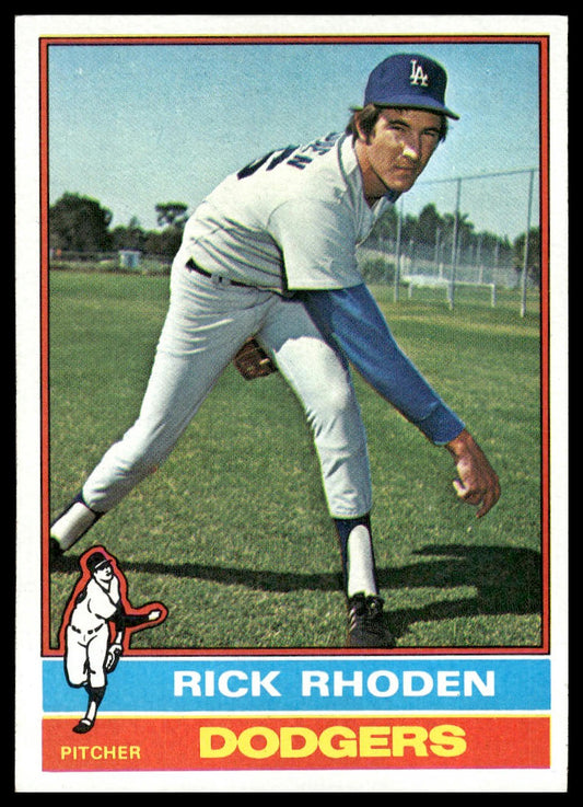 1976 Topps #439 Rick Rhoden Los Angeles Dodgers Near Mint or Better