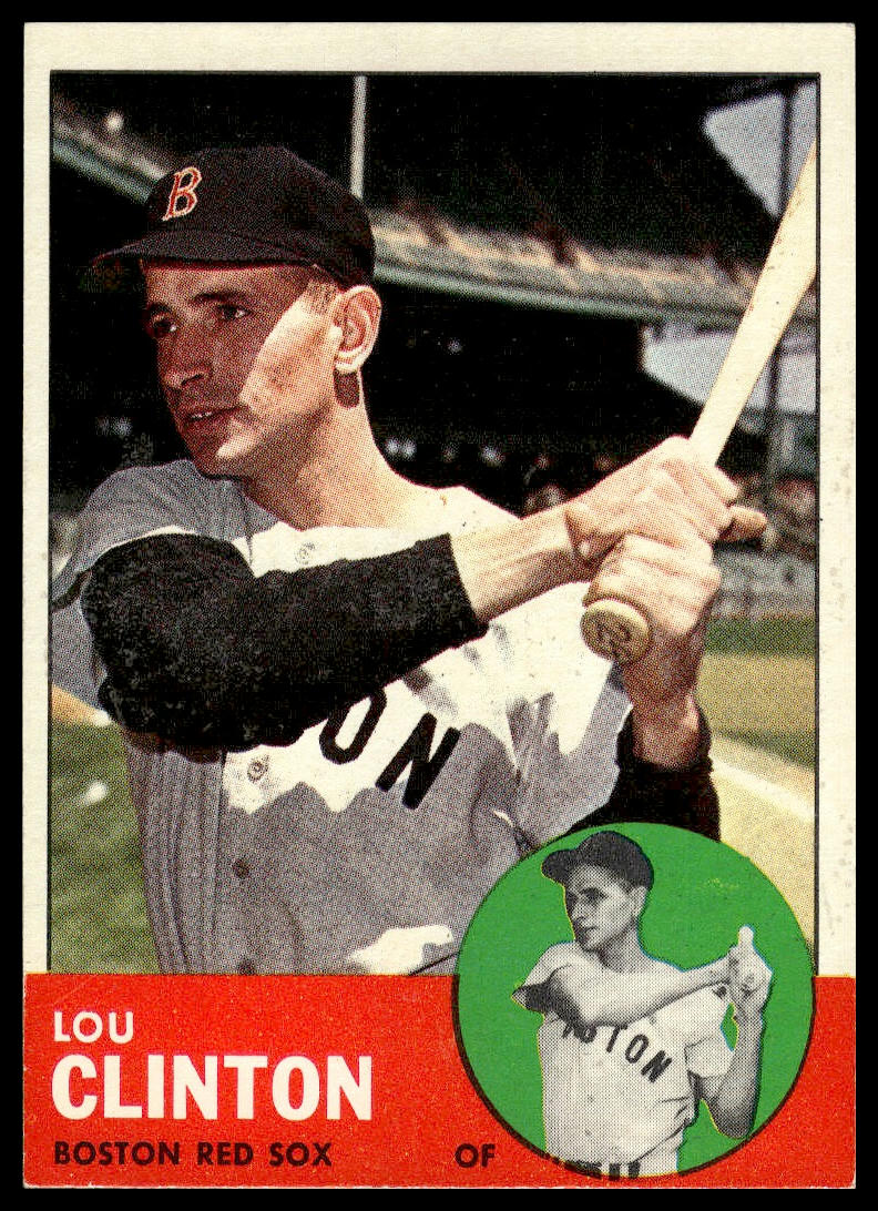1963 Topps #96 Lou Clinton Boston Red Sox Excellent
