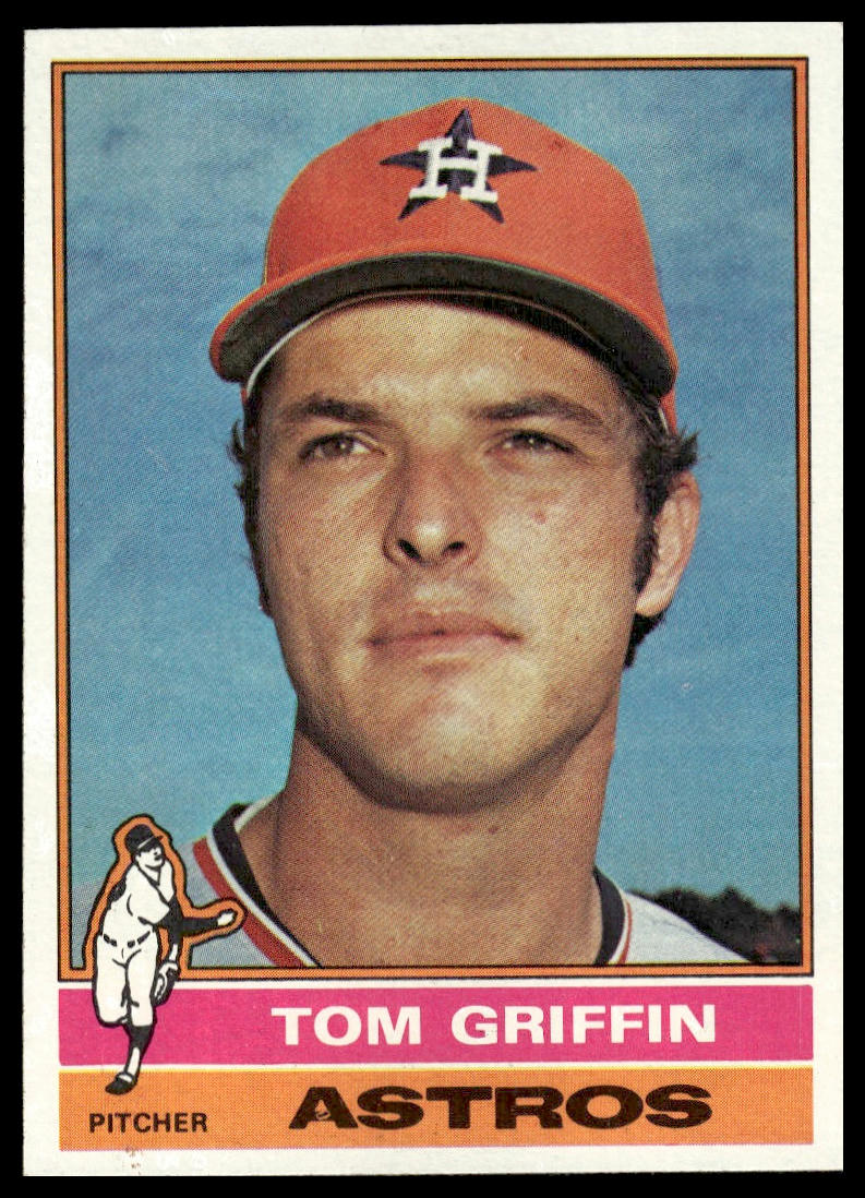 1976 Topps #454 Tom Griffin Houston Astros Near Mint