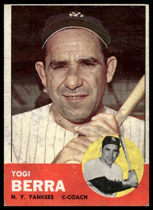 1963 Topps #340 Yogi Berra New York Yankees Good