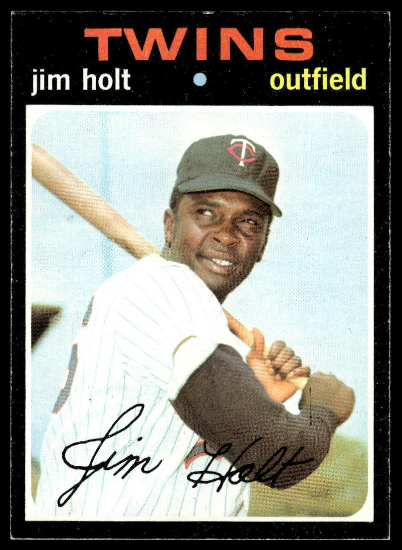 1971 Topps #7 Jim Holt Minnesota Twins Rookie Excellent