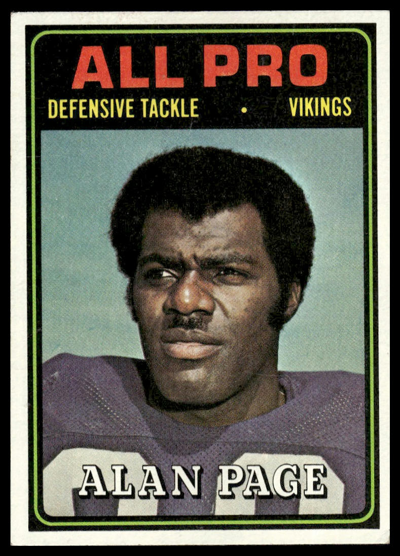 1974 Topps #134 Alan Page Minnesota Vikings Excellent