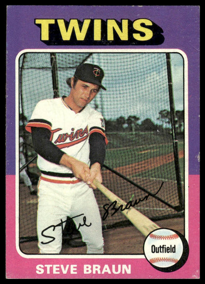 1975 Topps #273 Steve Braun Minnesota Twins Excellent