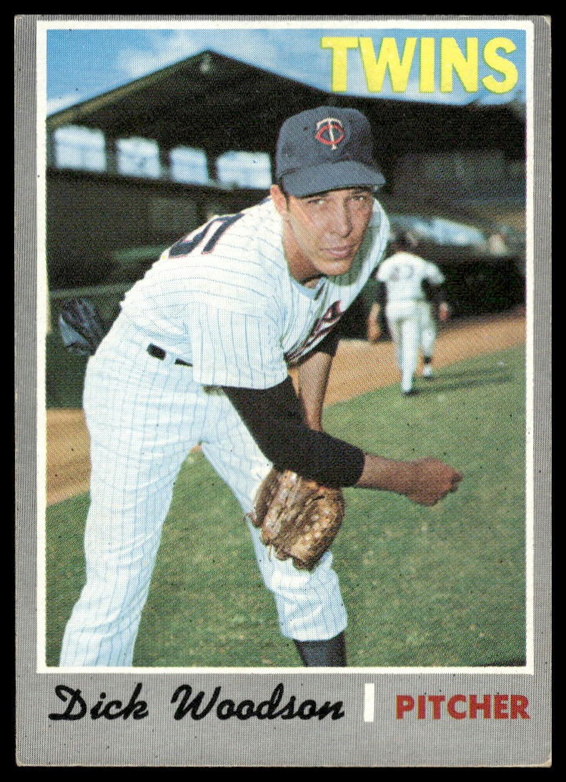 1970 Topps #479 Dick Woodson Minnesota Twins Rookie Excellent