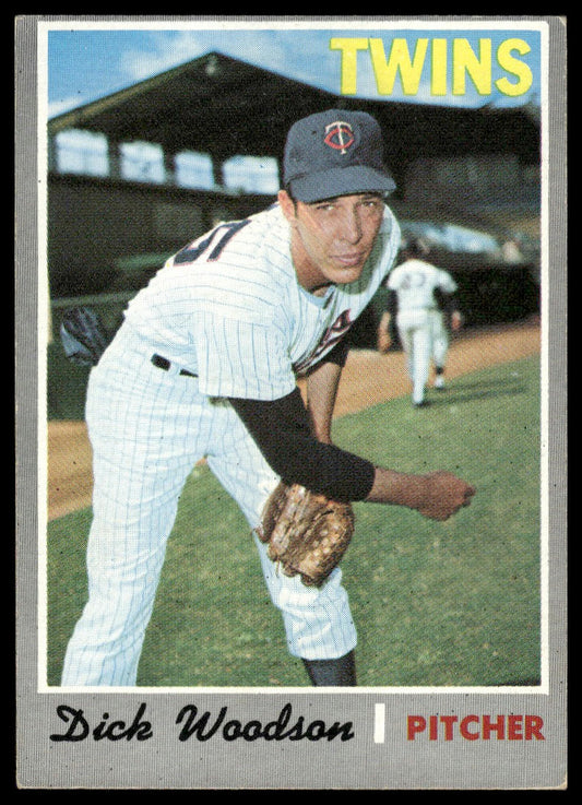 1970 Topps #479 Dick Woodson Minnesota Twins Rookie Excellent