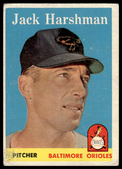 1958 Topps #217 Jack Harshman Baltimore Orioles Good