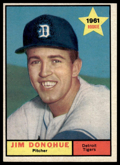 1961 Topps #151 Jim Donohue Detroit Tigers Rookie EX