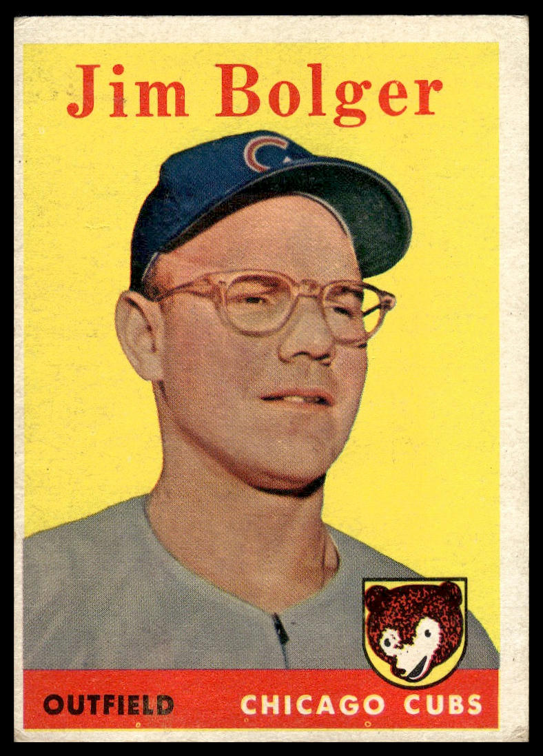 1958 Topps #201 Jim Bolger Chicago Cubs Very Good