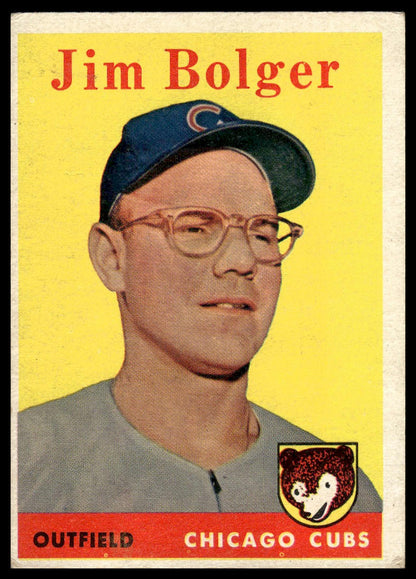 1958 Topps #201 Jim Bolger Chicago Cubs Very Good
