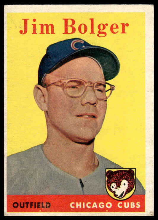 1958 Topps #201 Jim Bolger Chicago Cubs Very Good