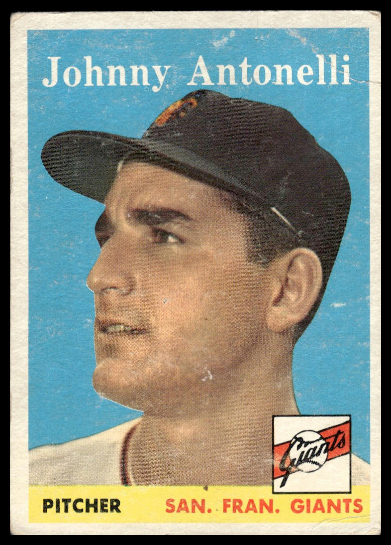 1958 Topps #152 Johnny Antonelli San Francisco Giants Poor