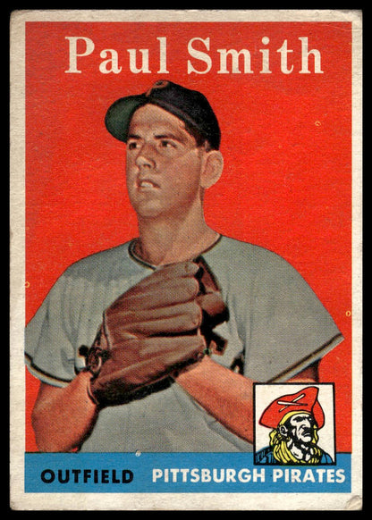 1958 Topps #269 Paul Smith Pittsburgh Pirates Very Good