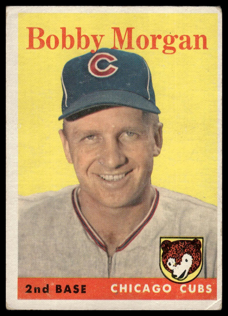 1958 Topps #144 Bobby Morgan Chicago Cubs Very Good