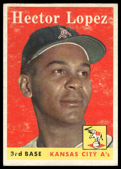 1958 Topps #155 Hector Lopez Kansas City Athletics Good