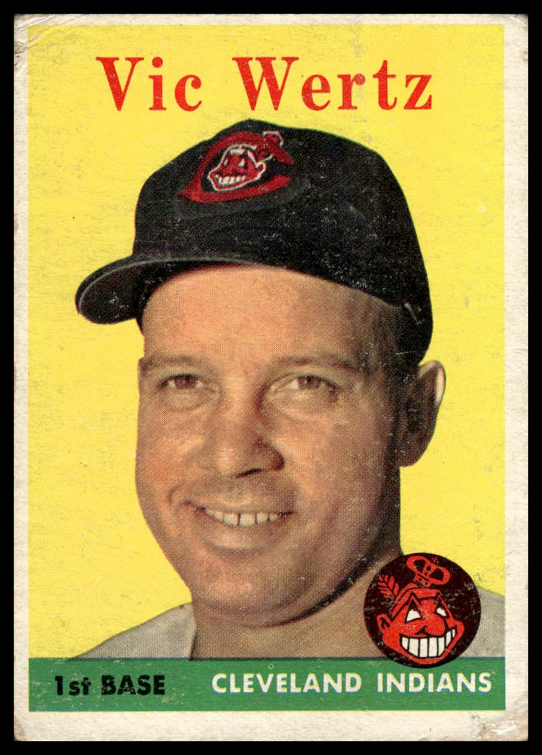 1958 Topps #170 Vic Wertz Cleveland Indians Very Good