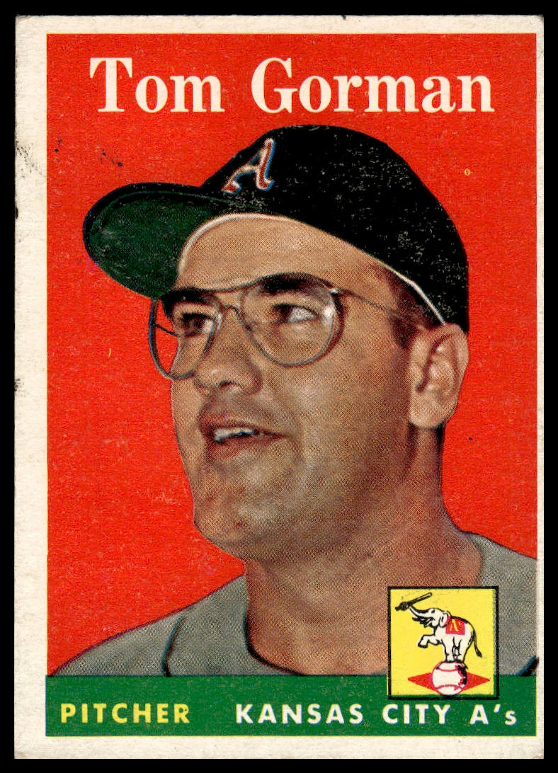 1958 Topps #235 Tom Gorman Kansas City Athletics Very Good