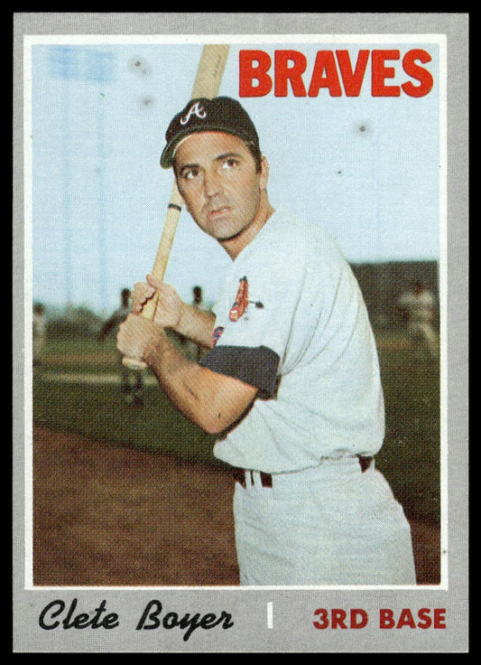 1970 Topps #206 Clete Boyer Atlanta Braves Excellent